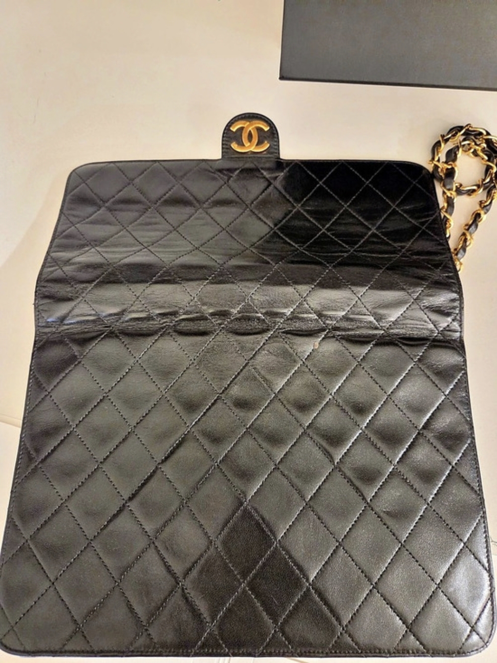 Chanel Vintage Full Flap Bag Medium Quilted Shoulder Bag. - Picture 9 of 14